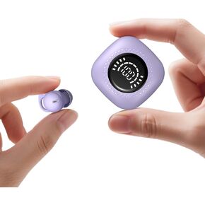 Sleep Headphones, Invisible Sleep Earbuds for Side Sleepers, Mini Noise Blocking Sleep Earphones, Bluetooth 5.3 Tiny Hidden Earbuds for Work,Sleeping, Purple