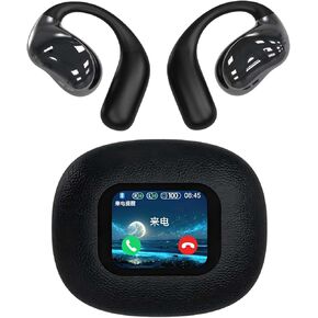 3-in-1 Smart Translation Earbuds with LCD Display – 144 Languages, Wireless Music & Calls (Black) – language translator earbuds，wireless earbuds for language learning，Your perfect travel companion