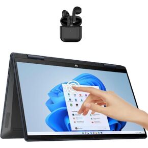 HP Pavilion x360 14" FHD Touchscreen 2-in-1 Laptop, Wireless Earbuds, 8GB RAM, 1TB SSD, Intel 6 Core i3-1215U, Intel UHD Graphics, Windows 11 Pro, Business and Fun Ready