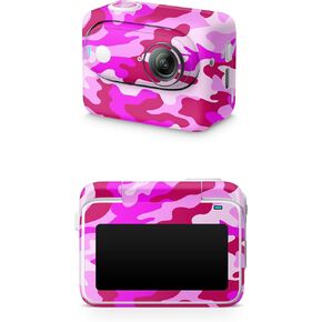 Glossy Glitter Skin Compatible with Insta360 GO 3 (2023) - Neon Splatter - Premium 3M Vinyl Protective Wrap Decal Cover - Easy to Apply | Crafted in The USA by MightySkins