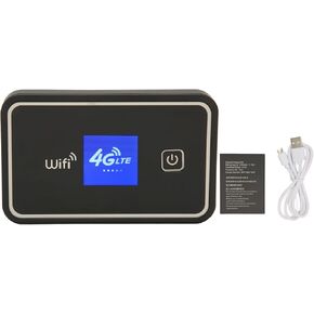 4G LTE Mobile Hotspot Supports Memory Card, Professional Portable High Speed Router for Travel, 4500mAh Battery, Up to 10 Users