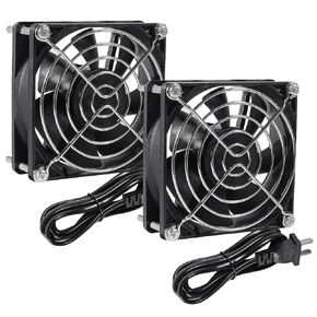 2PCS EC CASE FAN EC مروحة التبريد بدون فرشاة محمل كرة مزدوجة AC 110V 115V 120V 220V 240V EC AXIAL FAN للتبريد DIY ، جهاز التوجيه ، حالة الكمبيوتر ، 120 × 25 مم