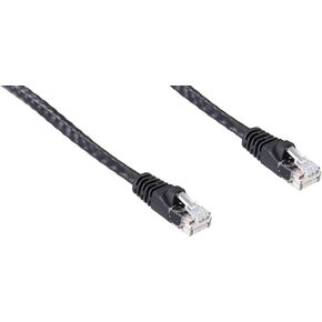 50' Cat6 550 MHz Snagless Patch Cable, Black (CAT6-50BLK)