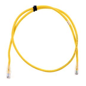 Commscope UNC6-YL-1M UC1BBB2-09M001 Category-6 U/UTP Patch Cable, Yellow, CAT6, 3.2-Feet