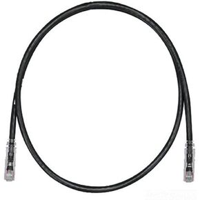 Panduit uTPSP10Bly Category-6 8 موصلات تخفيف سلالة Clear Clear Patch ، 10 أقدام ، أسود