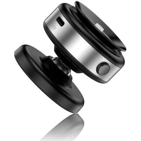Boxgear 15W لـ Magsafe Wireless Charger Car Mount ، 360 ° N52 Magnetic Section Phone Mount ، حامل هاتف فراغ لشاشة السيارة/الزجاج الأمامي/السطح الأملس ، متوافق مع iPhone (نمط 2)