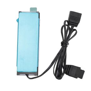 M.2 Heatsink SSD Cooler, Aluminum Alloy 5V 3PIN Interface RGB Lighting M.2 Heatsink for Desktop Computer for Game (Black)