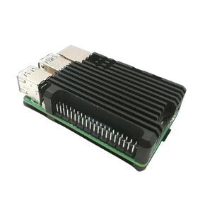 5 Aluminum Case Metal Shell with Cooling Fan Silicone Heatsink Active Passive Cooling Radiator Cooler for Rpi 5