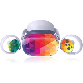 Oculus Quest 2 VR Headset and Controller Sticker for Oculus Quest 2 Vinyl Decal Skin Virtual Protective Accessories (Color : 3)