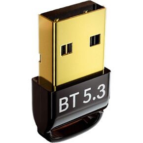 Goshyda Bluetooth Adapter for PC, Driver Free 5.3 Bluetooth Dongle for Win 8.1/10/11, Bluetooth Transmitter & Receiver for Keyboard, Mouse, Printer, Headphone, Goshydav7dz0k4w1n