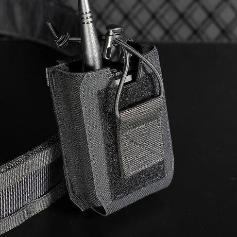 KRYDEX Tactical Radio Holster Adjustable Radio Pouch with Molle and Belt Loop for Two Ways Walkie Talkie in Saudi Arabia