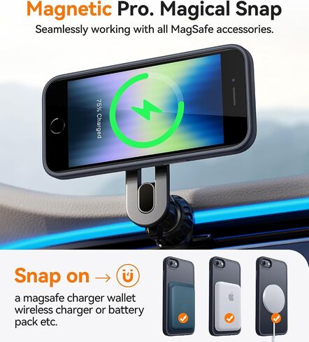 Canshn Magnetic Case لـ iPhone SE/8 ، تم تصميمه في مغناطيس متوافق مع Magsafe ، غطاء الهاتف غير اللامع الشفاف لـ iPhone 8/Se 2/3 (4.7 ") in Kuwait