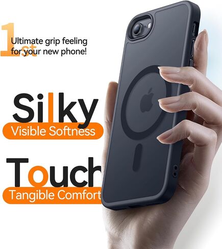 Canshn Magnetic Case لـ iPhone SE/8 ، تم تصميمه في مغناطيس متوافق مع Magsafe ، غطاء الهاتف غير اللامع الشفاف لـ iPhone 8/Se 2/3 (4.7 ") in Kuwait