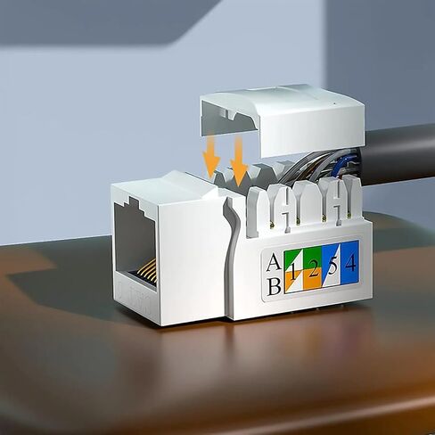 GEDIZ 10Pcs Cat5e Cat6 RJ45 Cat6 Network Coupler, Cat5/5e/6 Ethernet in Kuwait
