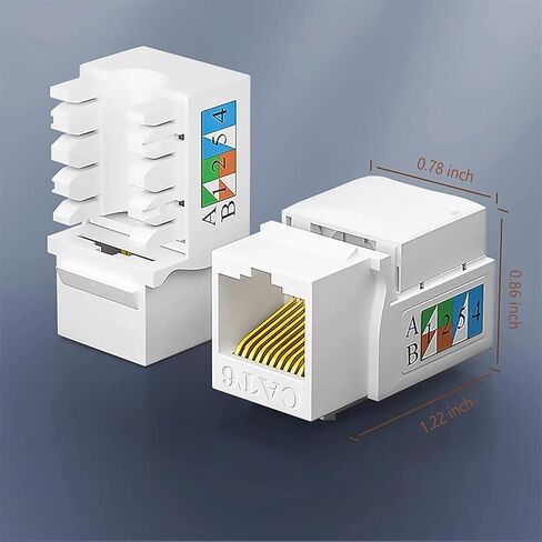 GEDIZ 10Pcs Cat5e Cat6 RJ45 Cat6 Network Coupler, Cat5/5e/6 Ethernet in Kuwait