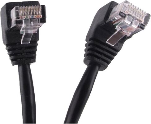 الجانبي زاوية L شكل L RJ45 شكل سلك التصحيح 4PR Twisted Ethernet CABLE CAT5-LAN RJ45 CABLE GIGABIT ELBOW 3M in Kuwait