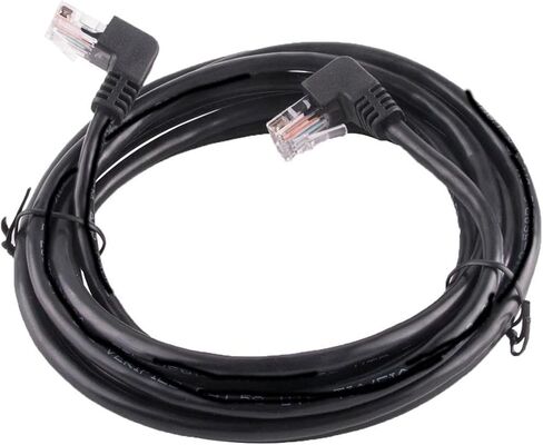 الجانبي زاوية L شكل L RJ45 شكل سلك التصحيح 4PR Twisted Ethernet CABLE CAT5-LAN RJ45 CABLE GIGABIT ELBOW 3M in Kuwait