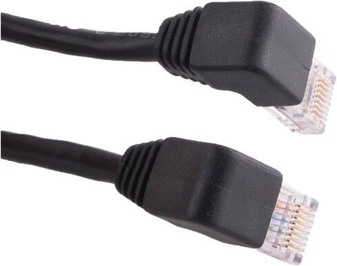 الجانبي زاوية L شكل L RJ45 شكل سلك التصحيح 4PR Twisted Ethernet CABLE CAT5-LAN RJ45 CABLE GIGABIT ELBOW 3M in Kuwait