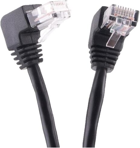 الجانبي زاوية L شكل L RJ45 شكل سلك التصحيح 4PR Twisted Ethernet CABLE CAT5-LAN RJ45 CABLE GIGABIT ELBOW 3M in Kuwait
