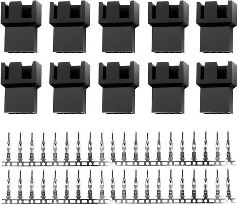 10 PCS PWM Plastic Shell Computer Case Case Fan Interface Male Place Conface 4-Pin PC CONTECTOR in Kuwait