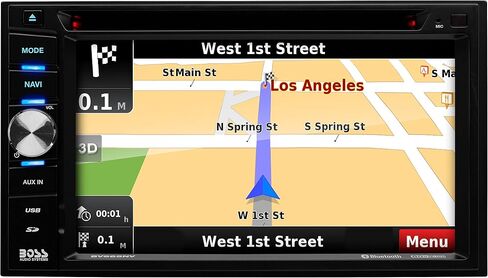 BOSS Audio Systems Elite BN965BLC Car GPS Navigation DVD Player - Double Din, Bluetooth Audio and Calling, 6.5 Inch LCD Touchscreen Monitor, MP3/CD/DVD/USB/SD, Aux-in, AM/FM Radio Receiver (Renewed) in Saudi Arabia