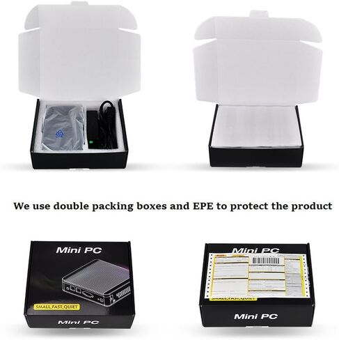 Qotom Mini PC Q335G4 4 LAN Firewall Router Core i3-5005U Processor Dual Core 2.0 GHz, Support AES-NI-8GB RAM 256GB SSD in Kuwait