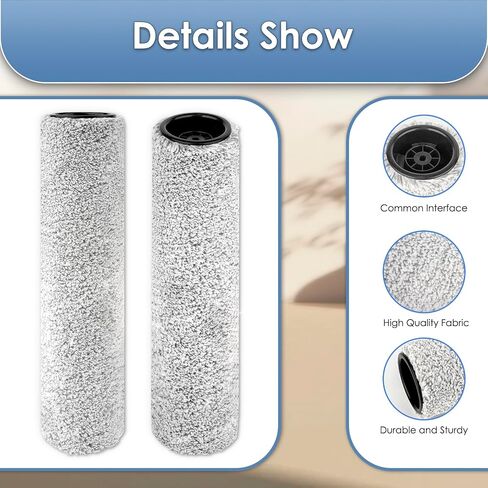 (4 Pieces) Replacement Brush Rollers and HEPA Filters Compatible with Tineco Floor ONE S6/ S7 PRO Smart Cordless Wet Dry Vacuum Cleaner, 2 Brush Rollers, 2 HEPA Filters in Saudi Arabia