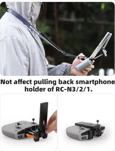BTG Tablet Tablet حامل حامل لـ DJI RC N1 N2 N3 إكسسوارات وحدة التحكم عن بُعد (أسود) in Saudi Arabia