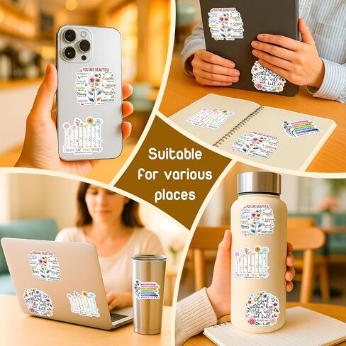 (4 Pcs) Christian Stickers Funny Jesus I Saw that Meme Quotes - Waterproof Vinyl Decals for Laptop, Water Bottle, Phone, Car Bumper, Jesus Stickers 3 Inches STK2026-100-NAN in Saudi Arabia