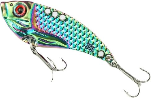 shiawasena fishing spinners ، 10pcs trout fishing lures kit ، inline spinner baits with apions & treble hooks & fly hooks ، flash flash vers for trout ، panfish ، bass ، pike in Kuwait