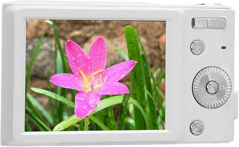 4K 50MP Digital Camera HD 16x Digital Zoom 2.8 Inch LCD Screen Anti Shake Autofocus Retro Compact Small Camera with Flash for Travel (Pink) in Kuwait
