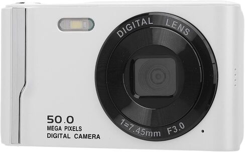 4K 50MP Digital Camera HD 16x Digital Zoom 2.8 Inch LCD Screen Anti Shake Autofocus Retro Compact Small Camera with Flash for Travel (Pink) in Kuwait