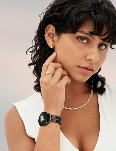 Wearlizer Metal Band Compatible with Samsung Galaxy Watch 7 6 5 4 FE Active 2 40mm 44mm/Watch 6 4 Classic 43mm 47mm 42mm 46mm/Watch 5 Pro 45mm Bands, 20mm Dressy Stainless Steel Chain Strap Women in Saudi Arabia
