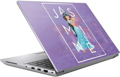 Skinit Decal Laptop Skin Compatible with HP ZBook Fury 16 G10 - Officially Licensed Disney Aladdin Princess Jasmine Silhouette Flower Design in Saudi Arabia