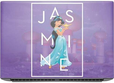Skinit Decal Laptop Skin Compatible with HP ZBook Fury 16 G10 - Officially Licensed Disney Aladdin Princess Jasmine Silhouette Flower Design in Saudi Arabia