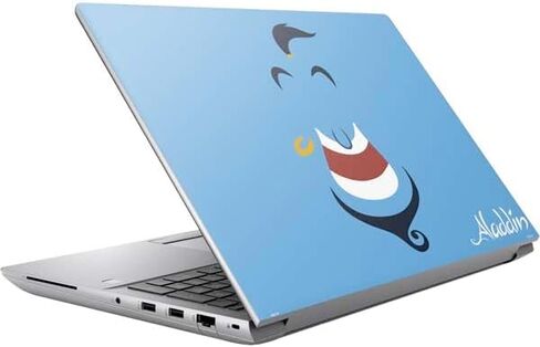 Skinit Decal Laptop Skin Compatible with HP ZBook Fury 16 G10 - Officially Licensed Disney Aladdin Princess Jasmine Silhouette Flower Design in Saudi Arabia
