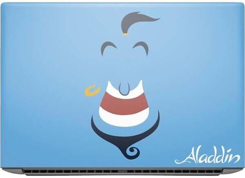 Skinit Decal Laptop Skin Compatible with HP ZBook Fury 16 G10 - Officially Licensed Disney Aladdin Princess Jasmine Silhouette Flower Design in Saudi Arabia