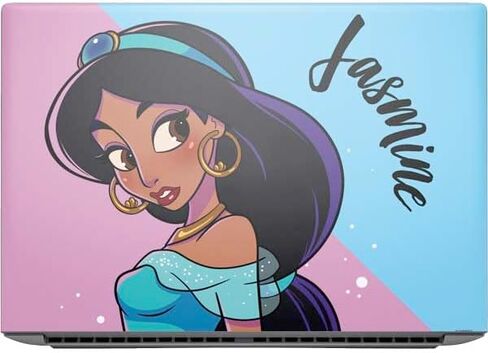 Skinit Decal Laptop Skin Compatible with HP ZBook Fury 16 G10 - Officially Licensed Disney Aladdin Princess Jasmine Silhouette Flower Design in Saudi Arabia
