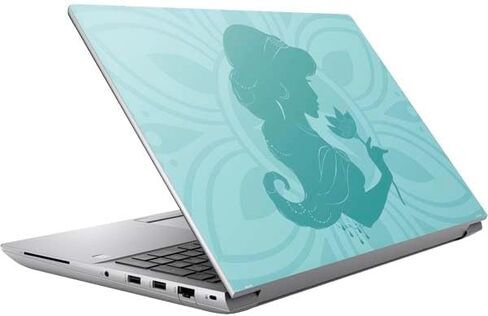 Skinit Decal Laptop Skin Compatible with HP ZBook Fury 16 G10 - Officially Licensed Disney Aladdin Princess Jasmine Silhouette Flower Design in Saudi Arabia