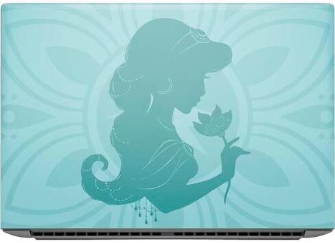 Skinit Decal Laptop Skin Compatible with HP ZBook Fury 16 G10 - Officially Licensed Disney Aladdin Princess Jasmine Silhouette Flower Design in Saudi Arabia