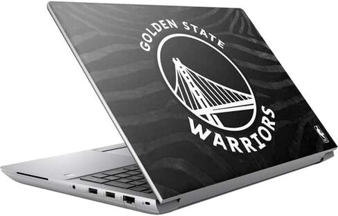 Skinit Decal Laptop Skin Compatible with HP ZBook Fury 16 G10 - Officially Licensed NBA Golden State Warriors Black Animal Print Design in Saudi Arabia
