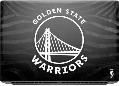Skinit Decal Laptop Skin Compatible with HP ZBook Fury 16 G10 - Officially Licensed NBA Golden State Warriors Black Animal Print Design in Saudi Arabia