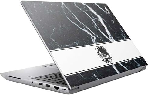 Skinit Decal Laptop Skin Compatible with HP ZBook Fury 16 G10 - Officially Licensed NBA Golden State Warriors Black Animal Print Design in Saudi Arabia