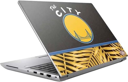 Skinit Decal Laptop Skin Compatible with HP ZBook Fury 16 G10 - Officially Licensed NBA Golden State Warriors Black Animal Print Design in Saudi Arabia