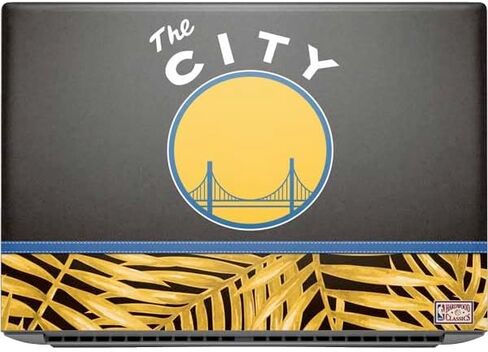 Skinit Decal Laptop Skin Compatible with HP ZBook Fury 16 G10 - Officially Licensed NBA Golden State Warriors Black Animal Print Design in Saudi Arabia