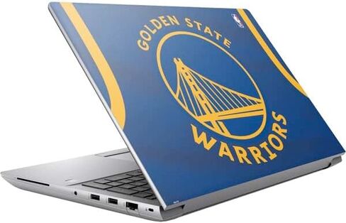 Skinit Decal Laptop Skin Compatible with HP ZBook Fury 16 G10 - Officially Licensed NBA Golden State Warriors Black Animal Print Design in Saudi Arabia