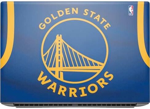 Skinit Decal Laptop Skin Compatible with HP ZBook Fury 16 G10 - Officially Licensed NBA Golden State Warriors Black Animal Print Design in Saudi Arabia