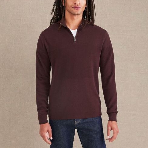Dockers Men's Regular Fit Long Sleeve Quarter Zip Sweater in Saudi Arabia