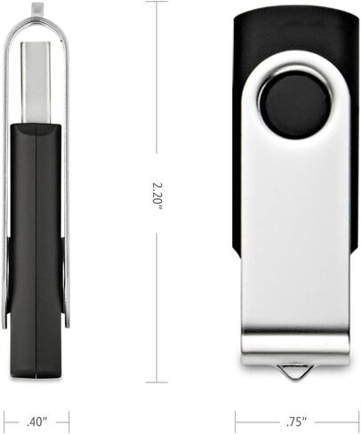 Fast High Performance Classic Swivel 8GB USB 3.0 Flash Drive - Thumb Drive Fastest Memory Stick (Silver) in Kuwait