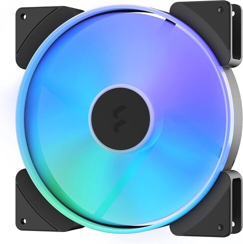 Fractal Design Prisma AL-18 PWM 180 mm Addressable RGB LED LLS Bearing Computer Case Fan (2-Pack) in Kuwait